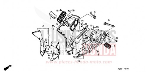 LOWER COWL NSR125R1 de 2001